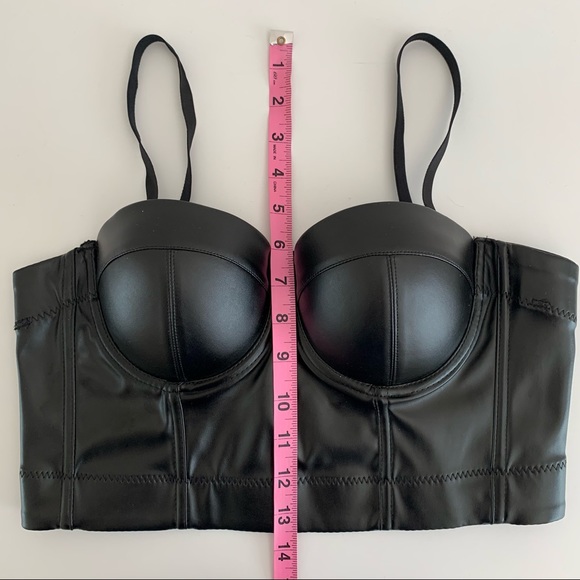 faux leather corset bustier - Picture 5 of 8